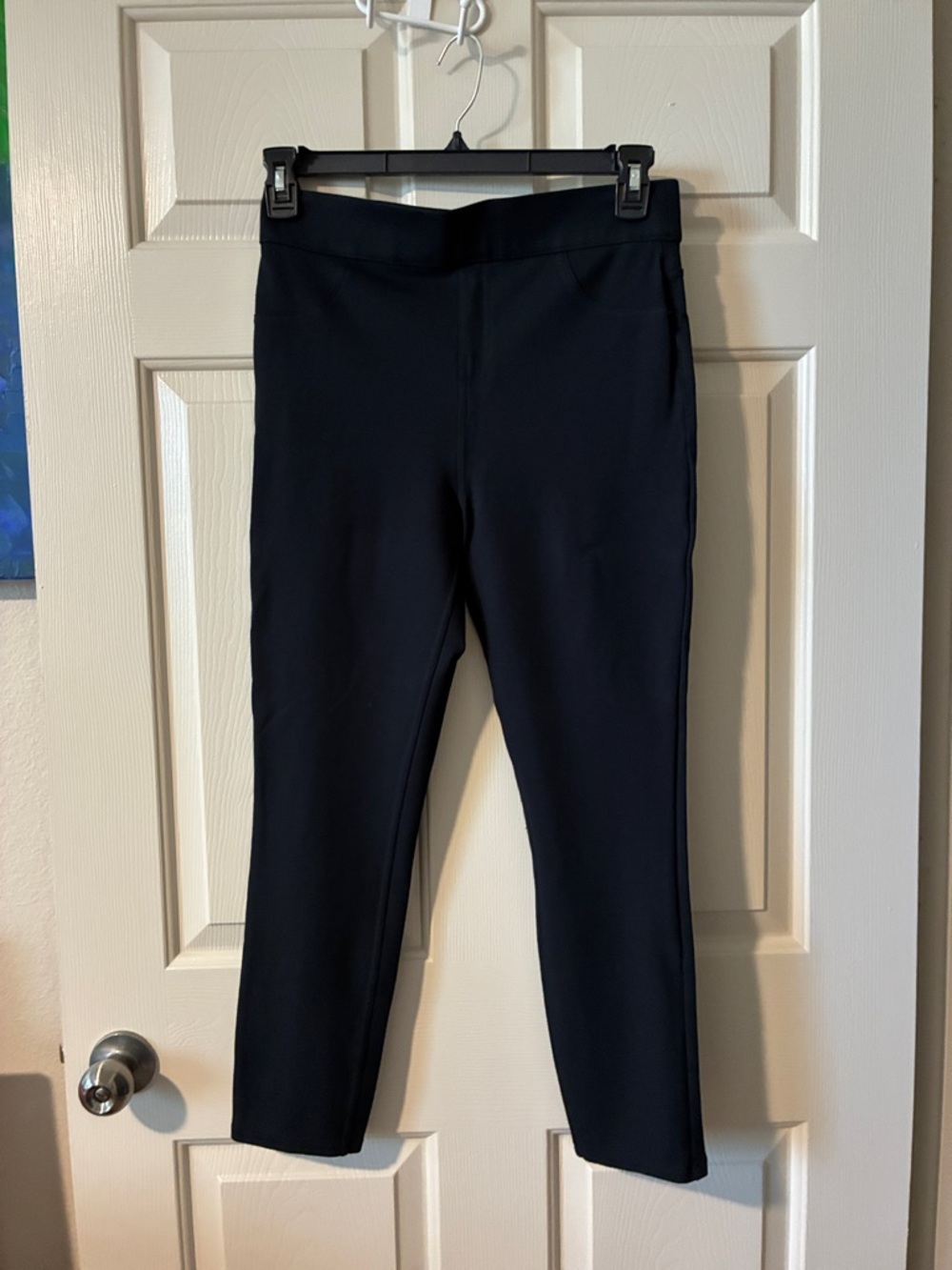 SPANX The Perfect Pant Black Stretch Slim Straight Leg Ponte Pants